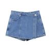 Women's Washed Denim Pullover Shirt & Skort - Summer 2024 Street Style Arrival