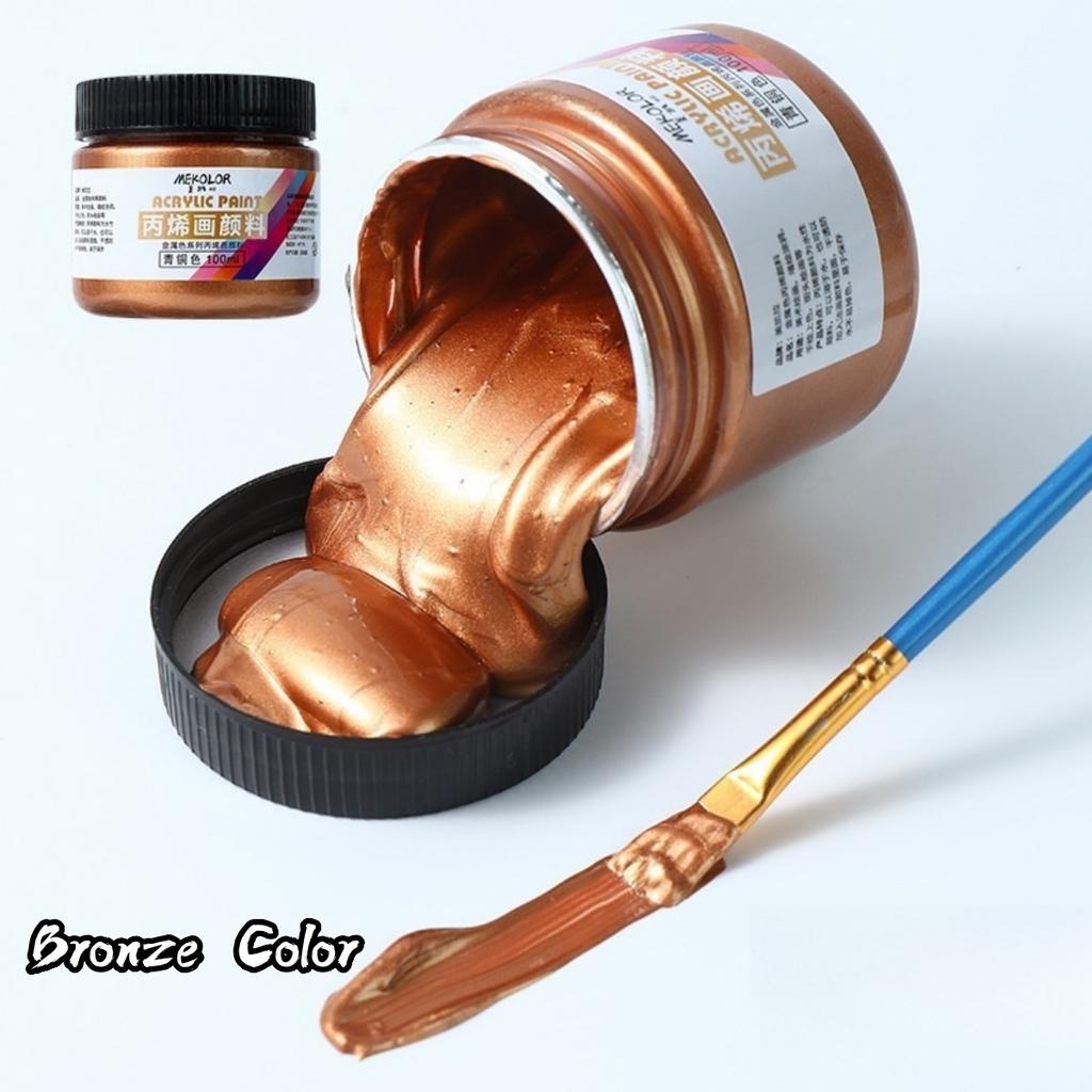 100ml Matte Acrylic Paint Bundle Premium Colors Non Crack Formula for Rock Painting Fabric Canvas Wood Crafts Waterproof Art Sup