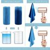Quick Dry Microfiber Sports Towel, Sand Free Lightweight Beach Towel, Absorbent Fast Drying Gym Towel for Travel Camping Hiking Yoga Fitness