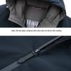 DELHUI Men's Hooded Padded Winter Jacket