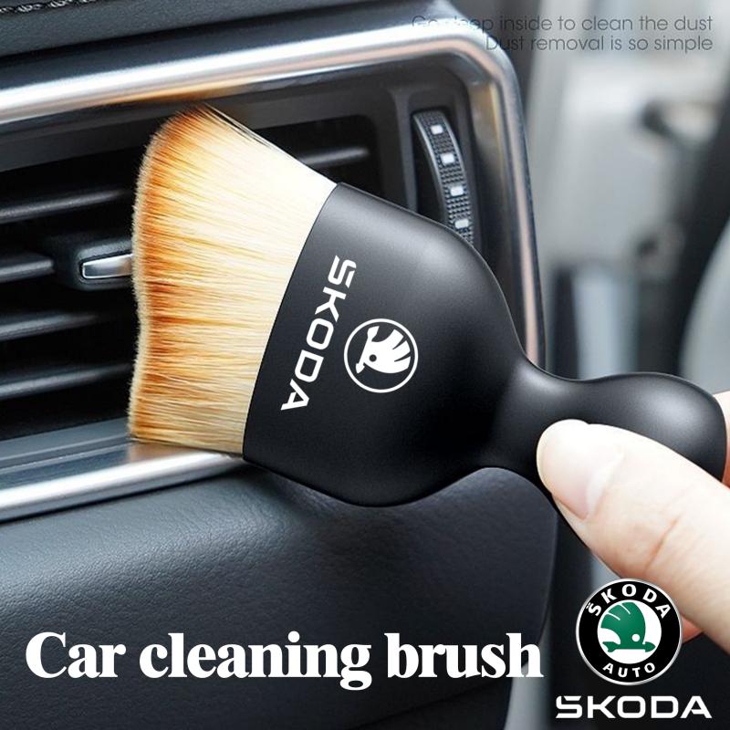 AAFQ1 Car Interior Cleaning Tool Air Conditioner Air Outlet Cleaning Artifact Brush For Skoda Octavia 3 2 Superb 3 2 Karoq Fabia 2