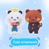 Bubu and Dudu Panda Bear Figure Doll Wedding Figurine Kawaii Action Toy Collection Ornaments for Fans Girls Children Gift