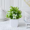 Fake Potted Plant No-fade Artificial Lilac Bonsai Realistic Colorful Simulated Green Plant for Home Decoration