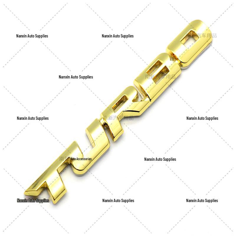 Turbocharger Turbo Sport Emblem Metal Trunk Car Sticker - Small Personalized Design