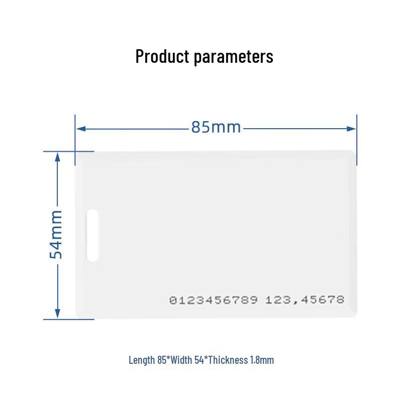 Realand RFID ID Thick Cards CN plug (adapter included)