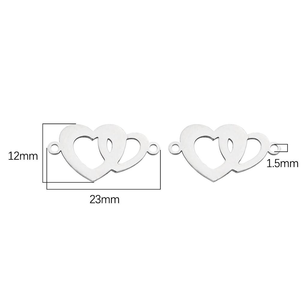 4 buc/sac de înaltă calitate, netedă, oțel inoxidabil 304, brelocuri, inimă, fluturi, flori, pandantive, pentru coliere personalizate, brățări, bijuterii, bricolaj.