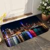 1pc New York City Night Bathroom Absorbent Mats Anti-Slip Mats Home Decor Supplies Carpets Home Kitchen Floor Mats
