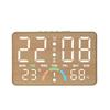 GH9007 Multifunctional LED Clock: Wall & Table-Top, Large Screen, Shows Time, Temperature & Humidity, Alarm Feature
