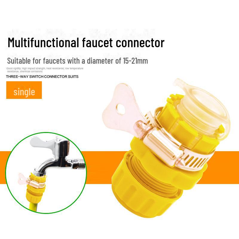 

Многофункциональный 4-точечный быстроразъемный адаптер для водопроводной трубы для мойки автомобиля