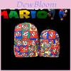 Sac à dos Super Mario Bros Sac d'école pour enfants Cadeau de Noël Bretelles réglables !