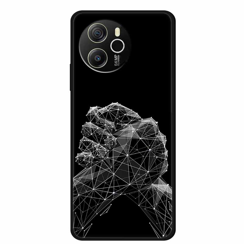 For Oscal Tiger 12 Phone Case Painted Soft TPU Silicone Cases Blackview Oscal Tiger12 4G Fashion Bumper Capa Original Back Cover