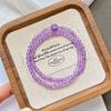 925 Silver High Quality Natural Amethyst Multi-Circle Bracelet Bracelet