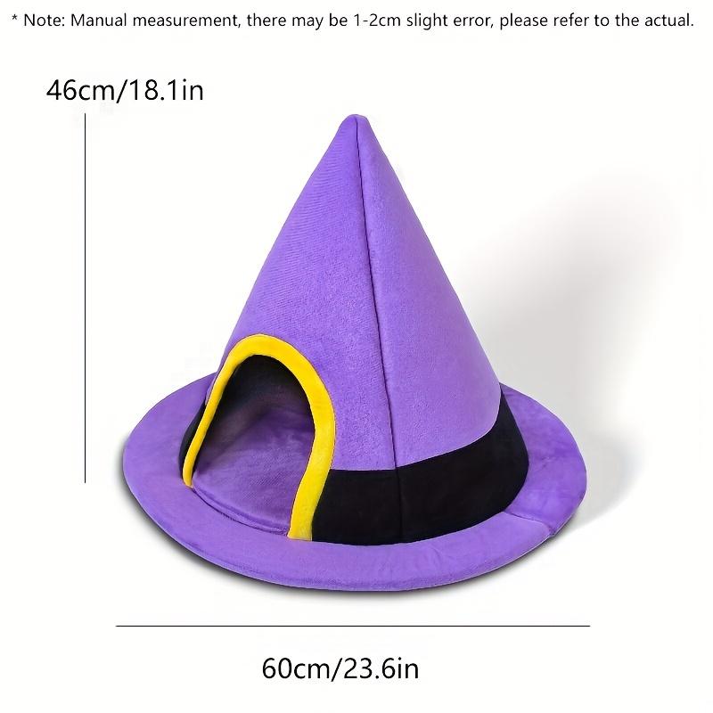 

New Halloween Soft Pet Cat Bed Semi-Enclosed Winter Small Dog Nest Animal Sleeping House Accessories Outdoor Indoor Basket Cat L 60x46cm фиолетовый