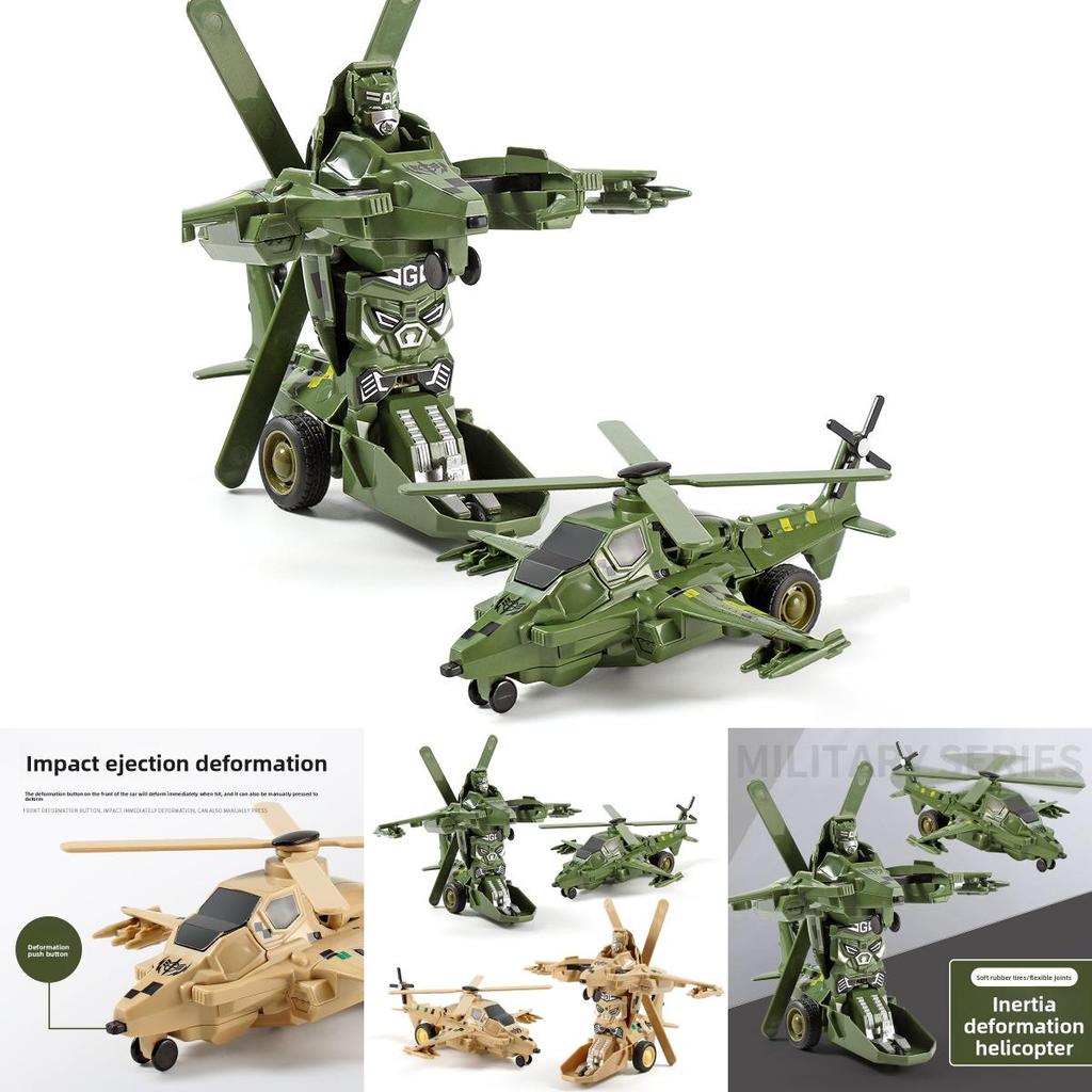 Inertia Transforming Toy Airplane For Boys With Onebutton Shape Shift And Impact Reaction