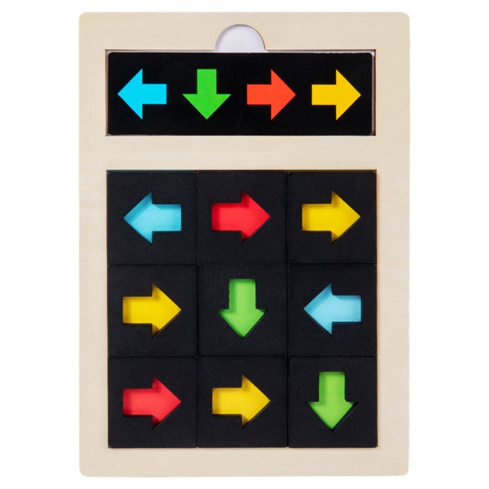 Puzzle Direction Cognition Sensory Game Logical Thinking Color Shape Matching Toy  Birthday Gifts
