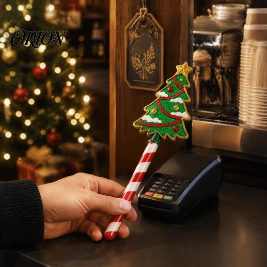 Бесконтактная платежная палочка, Рождественская палочка Tap-to-Pay, Держатель для кредитной карты с ручкой в виде леденца-трости, Милый для терминала, Санта, Снеговик, Елка, Пряничный человечек