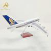 Airbus A380 Singapore Airlines with Wheels and Lights Simulation Aircraft Model Civil Aviation Model Gift Ornament