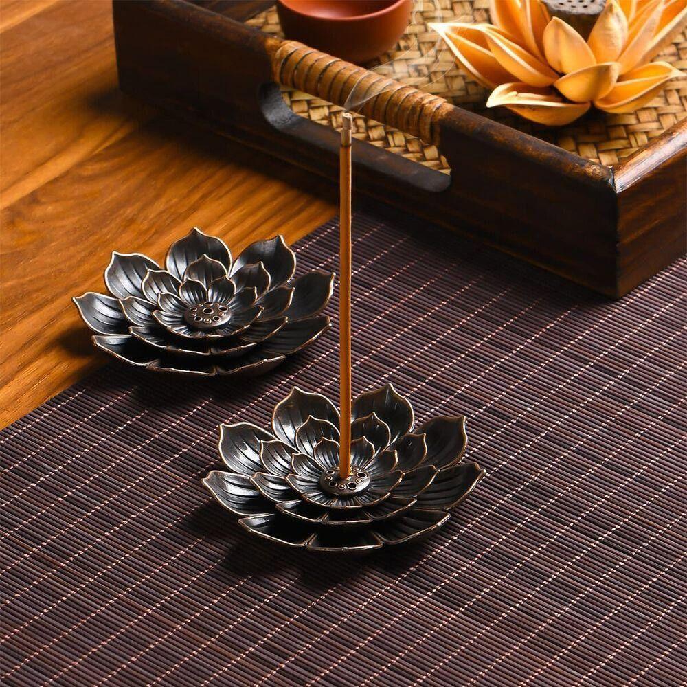 Lotus Shape Lotus Censer Multi-Hole Incense Tray Simple Incense Holder  Temples Home Office