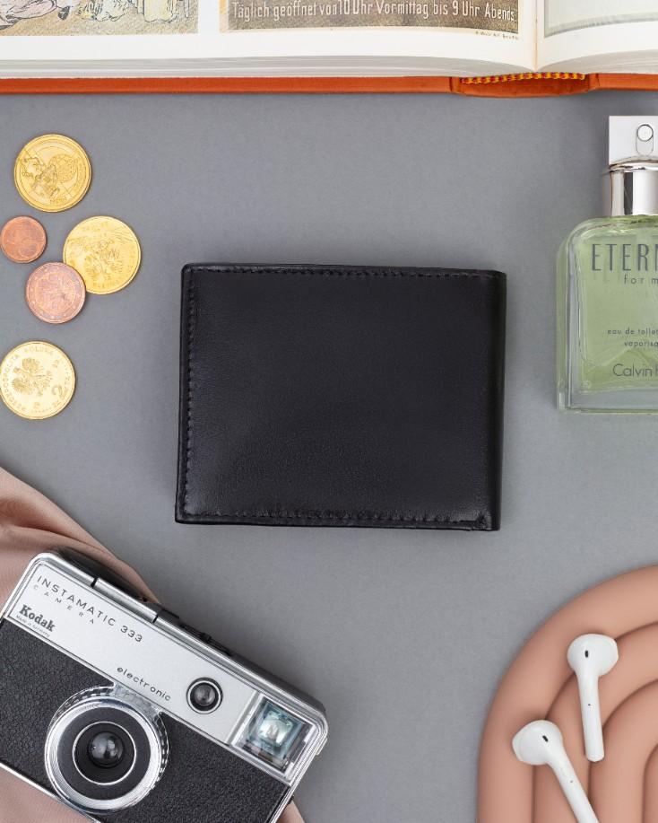 Men's Leather Wallet RM-05-BCF-BP-9533 Black