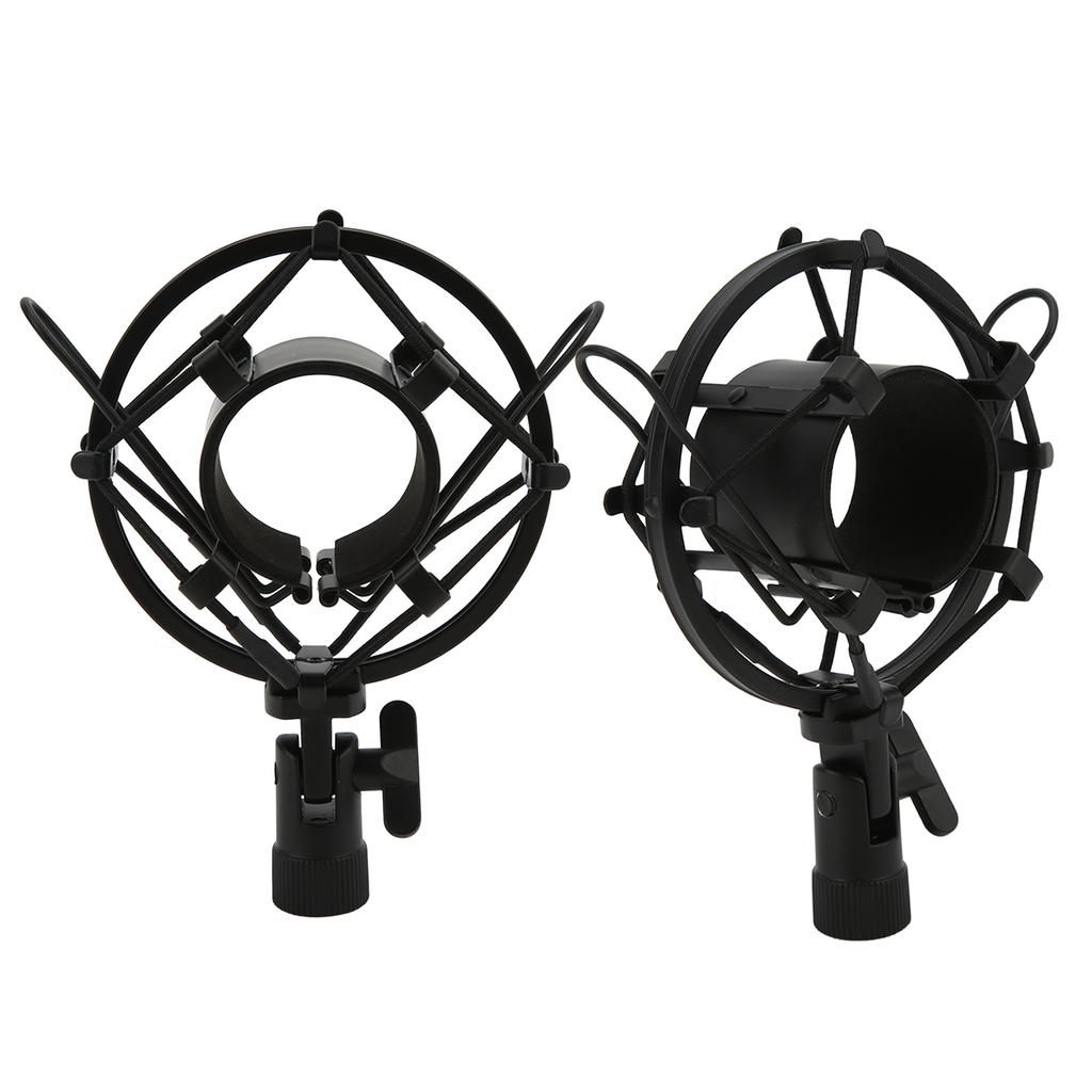 Microphone Shock Mount 47‑57mm Mic Anti Vibration Holder Adapter Clip for Live Streaming Recording