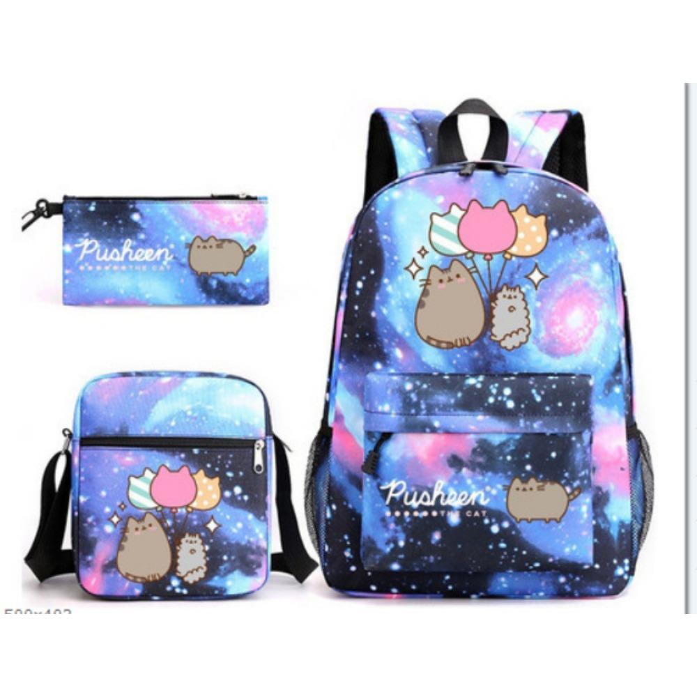 ONE PIECE heat transfer schoolbag primary school student printed backpack large capacity backpack backpack pencil case