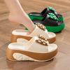 New Cute Bow Platform Slippers For Women Summer Sandals Soft EVA Thick Sole Female Indoor Outdoor Shoes Beach Street Slides