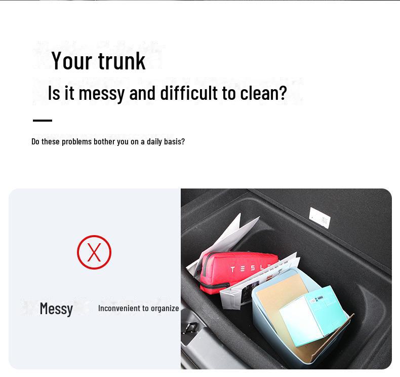 Compatible Trunk Storage Divider for Tesla Model Y