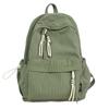 Schoolbag New Korean Version Ins High Value Fresh and Sweet Backpack Student Large Capacity Simple Casual Plaid Backpack Women