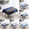 Winter Snow Tablecloth Anti-Stain Waterproof Rectangular Kitchen Dining Table Home Decoration