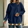 Women's Long Sleeve Casual Sweatshirt Loose Fit Pullover Top for Daily Wear