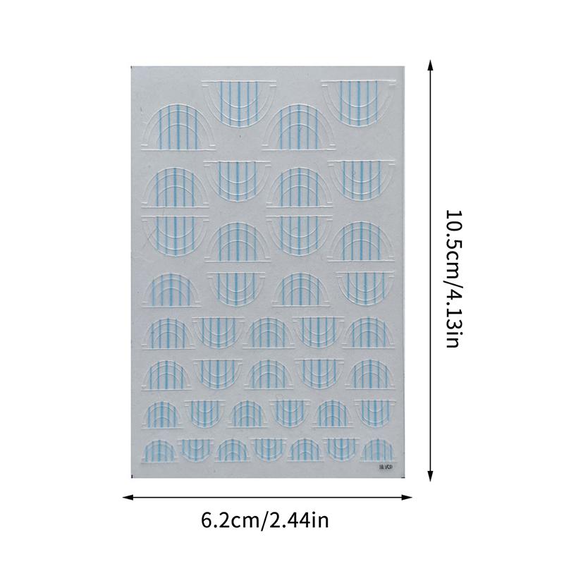 French Manicure Strip Nail Forms Fringe Tip Guides Sticker Diy Wavy Line Nail Art Tips Guides Stickers Stencil Decoration Tool