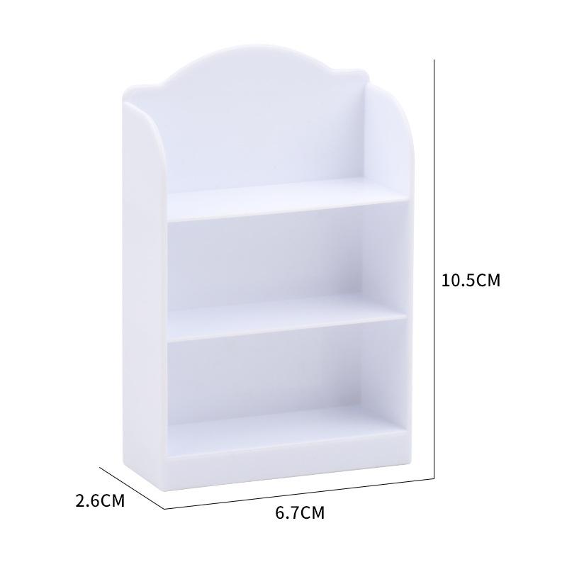 

1:12 Dollhouse Miniature Supermarket Shelf Display Stand Storage Rack Scene Decor Toy Doll House Accessories белый