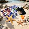 Custom Name Personalized Genshin Impact Print Beach Towel, for Trip Camping Beach Party Home Decor, Birthday Gift for Family & Friends