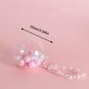 Small Doll Storage Bag Outdoor Doll Bag Keychain Portable Carrying Case Transparent Doll Display Bag with Plush Ball
