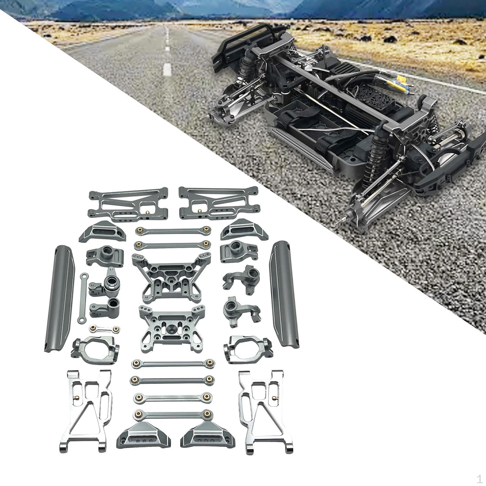 

15 шт. RC автомобільні деталі для модернізації аксесуарів рульової чашки амортизатори замінюють модифікований запасний сірий колір