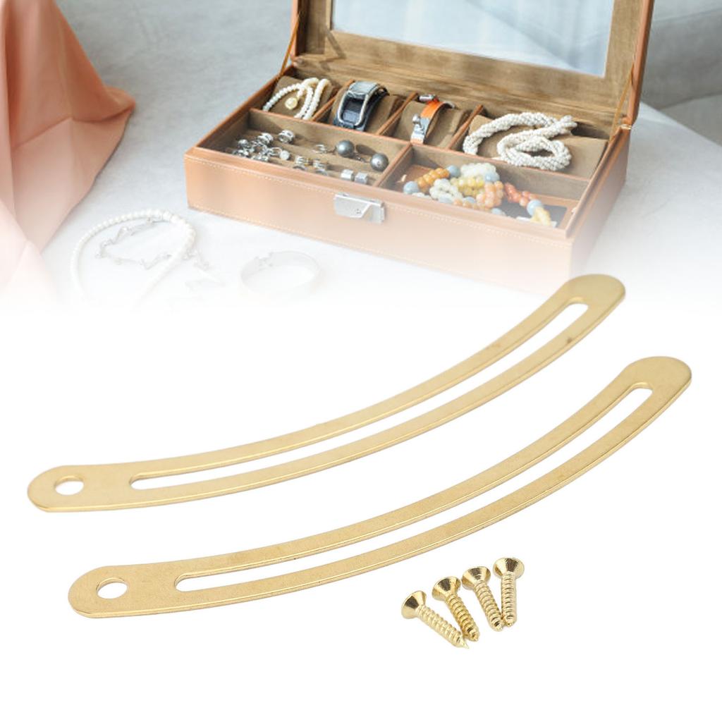 20 Set Lid Support Hinge Metal Retro Lid Stay Hinge with Screw for Cabinet Box Furniture