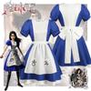 Madness Returns Alice Cosplay Costume Girl Game Dress Party Outfit Halloween