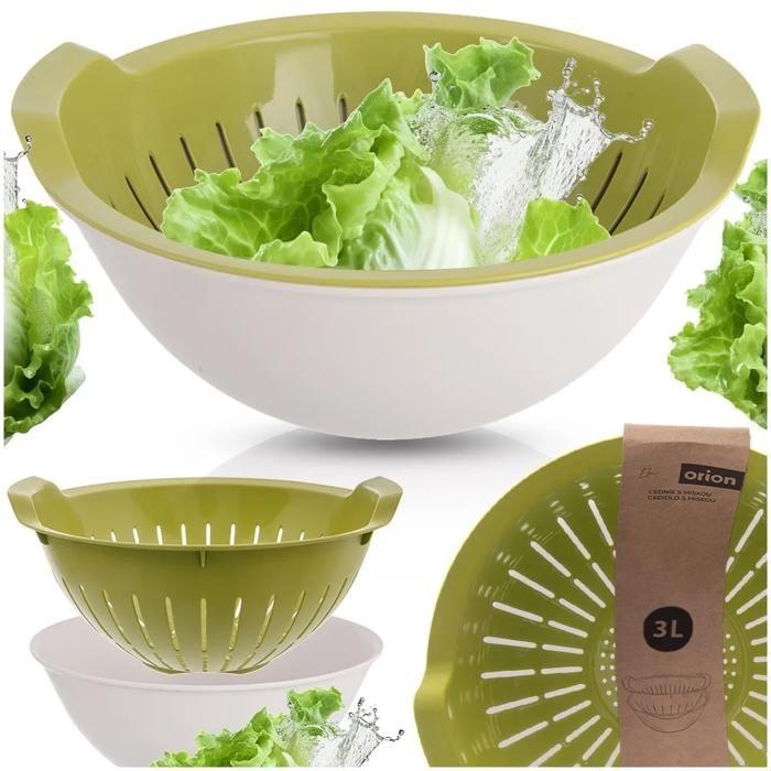 Kitchen Colander with Bowl ELA 3L Green