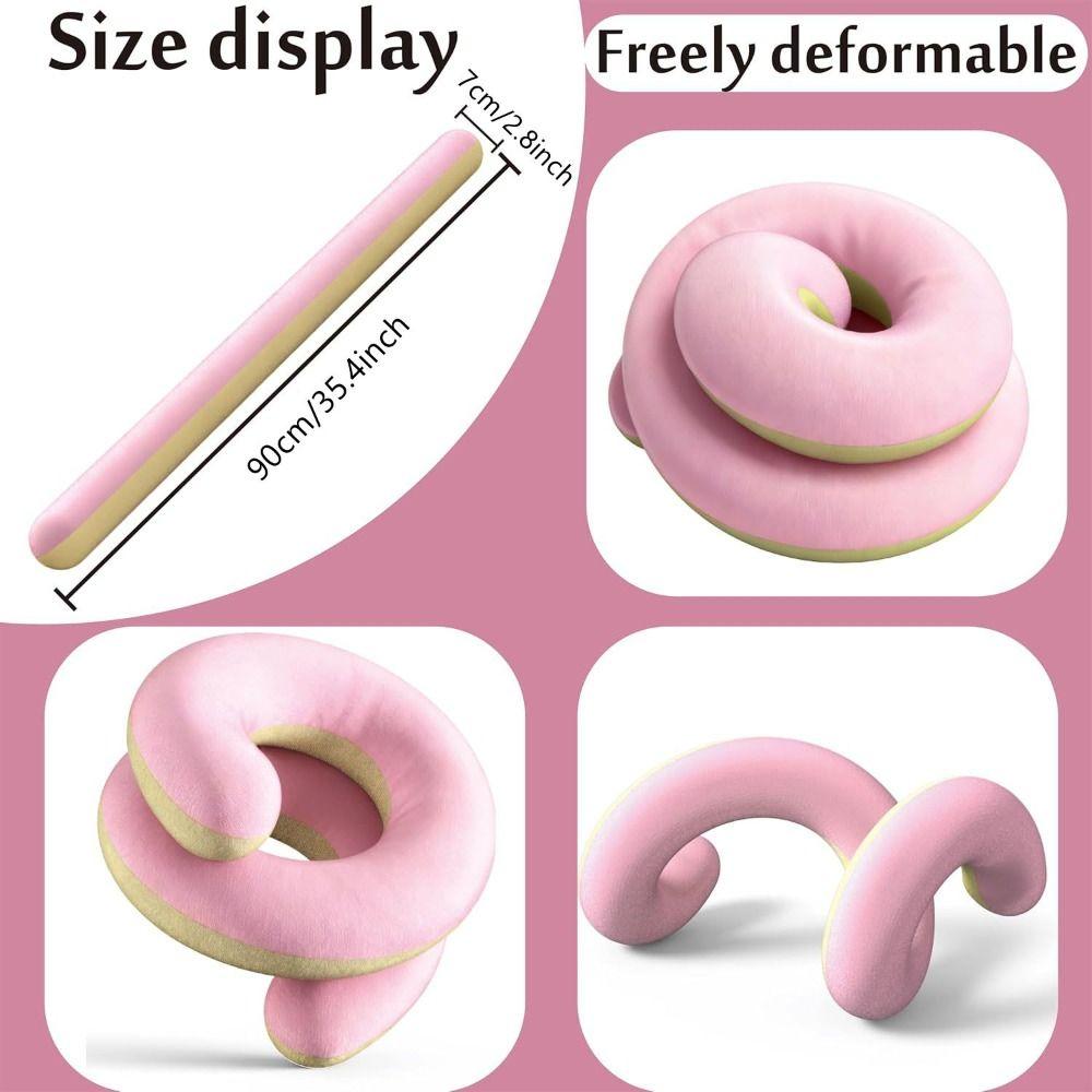 New Design Freely Shapeable Travel Pillow Easy To Storage Nylon 360°Neck Pillow Adjustable Portable Travel Neck Pillow Office