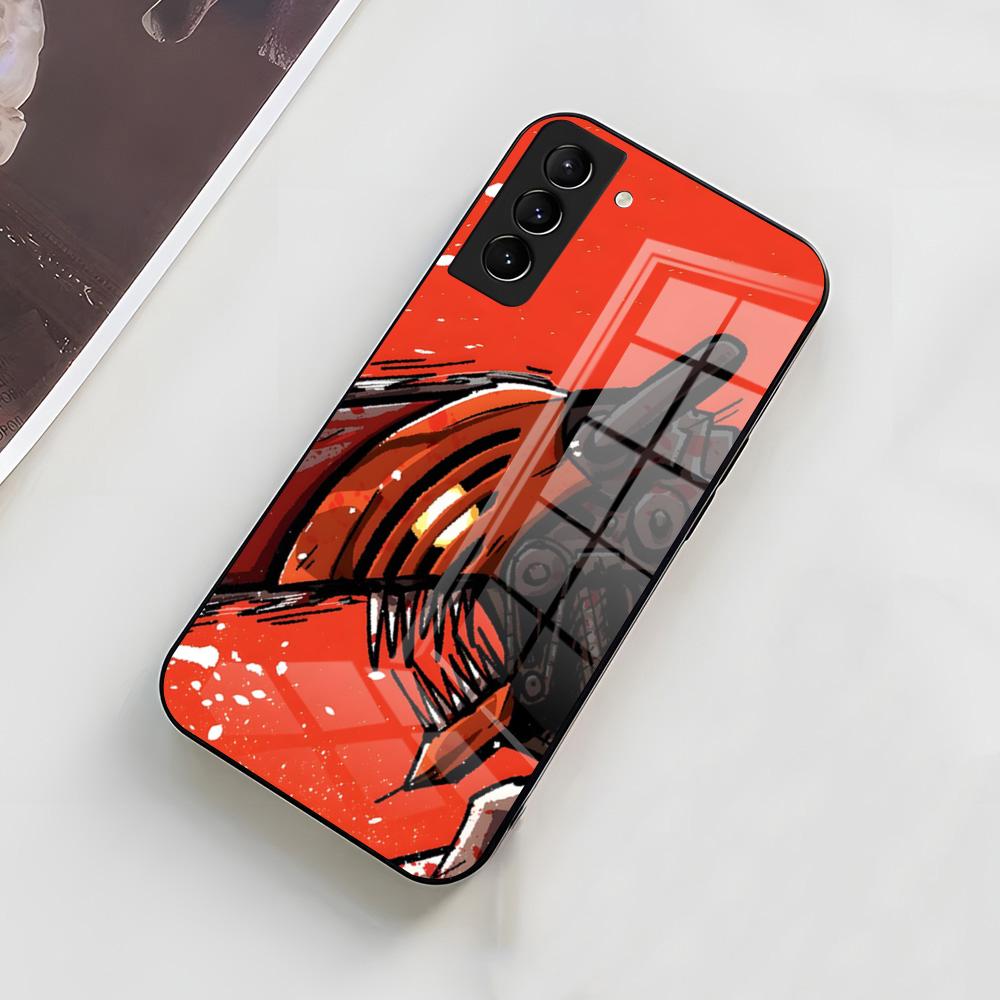 Anime C-Chainsaw Man Phone Case For Samsung A56 A36 A26 A16 A15 A25 A35 A55 A14 A34 A24 A54 Glass Case