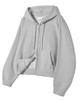 Filluminate Damaged Semi-Crop Zip-Up Hoodie - 3 Colors