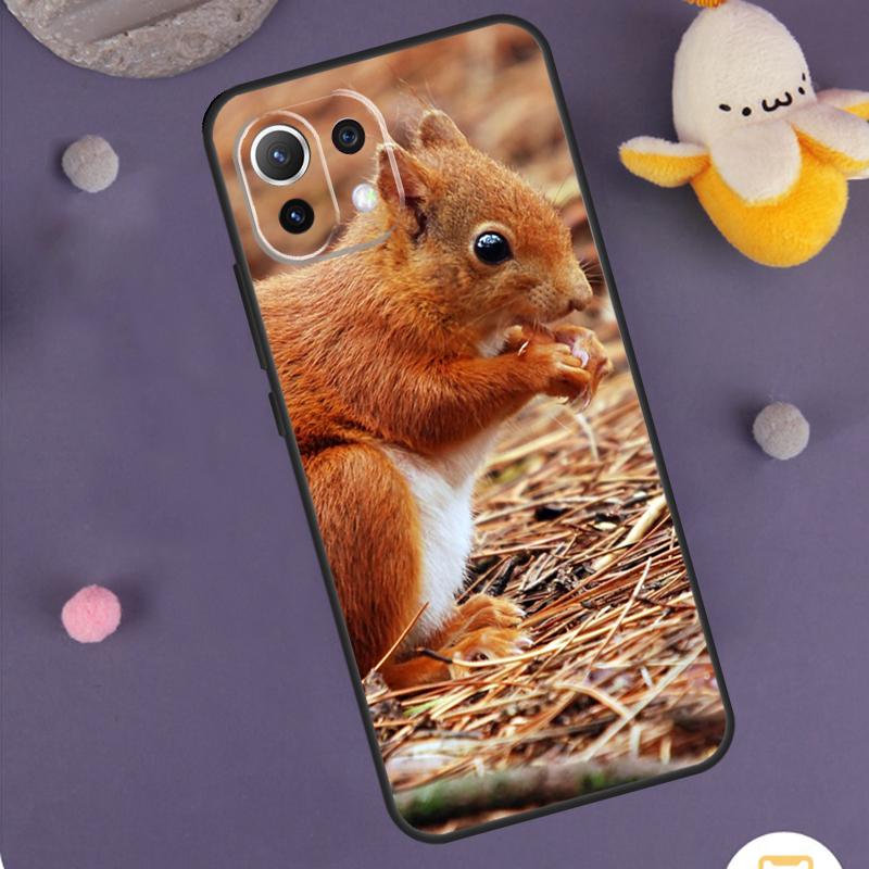 Squirrel Cute Animals Case For Xiaomi 15T Pro 13T 14T 14 15 Ultra 17 Pro Max POCO F8 Pro F5 F6 F7 X5 X6 X7 Cover