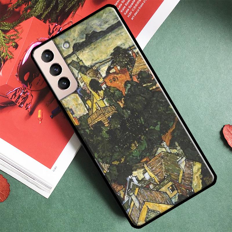 Egon Schiele Art Phone Case For Samsung Galaxy S24 Ultra S9 S10 S20 S21 S22 S23 S25 Plus S24 FE Back Cover