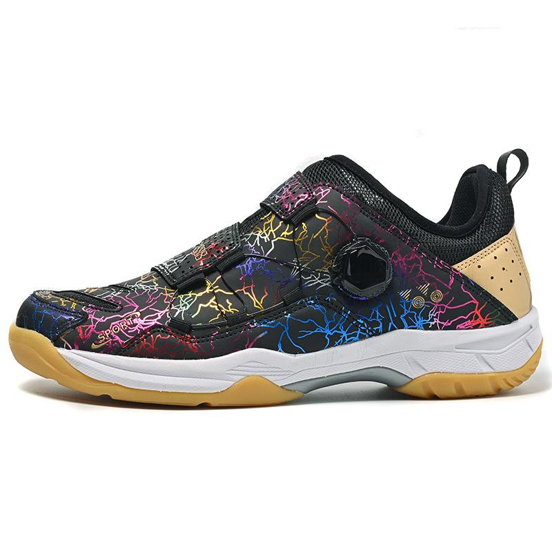 

New badminton professional training shoes comfortable cushioning lightweight tennis shoes table tennis shoes sports shoes men and women 45 чорний