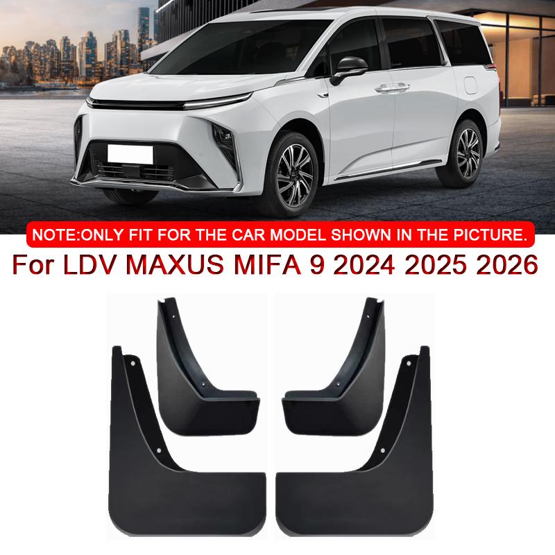 

Автомобильный Стайлинг для LDV MAXUS MIFA 9 2024 2025 2026 ABS Автомобильные Брызговики Брызговики Брызговики Передние Задние Крыло Аксессуар чёрный