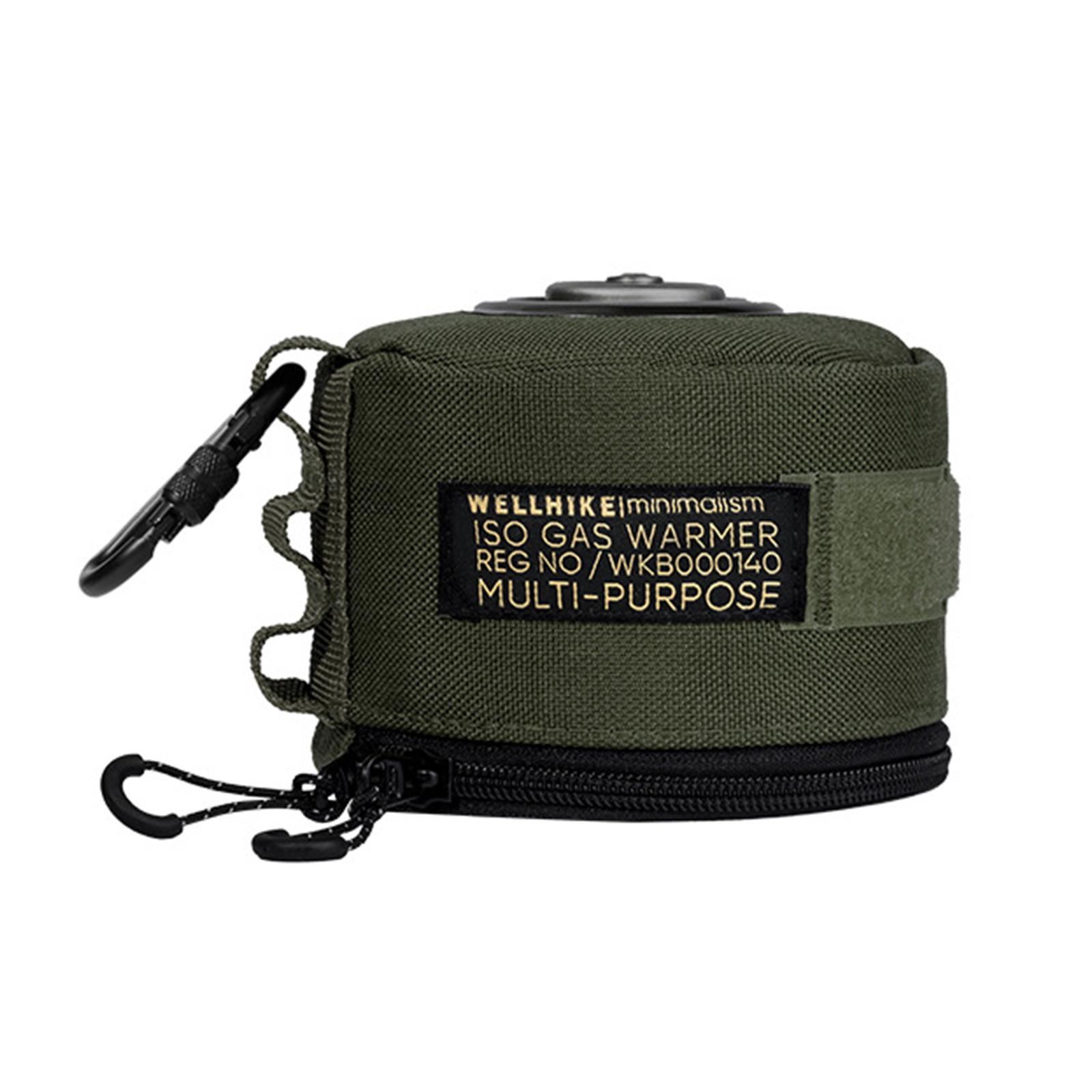 Camping Gas Cover Bottom Zipper Canister Covers Wear Resist Fuel Canisters Protection for Outdoor Traveling Accessories оливковое зеленый
