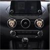 2PCs Golden Bling Leopard Air Freshener Vent Clip Rhinestone Car Decoration Interiors Accessory