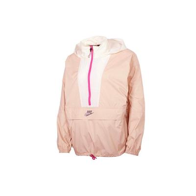 Sportswear Half-Zip Pullover Hooded Jacket Women Outerwear Pink CJ2290-287