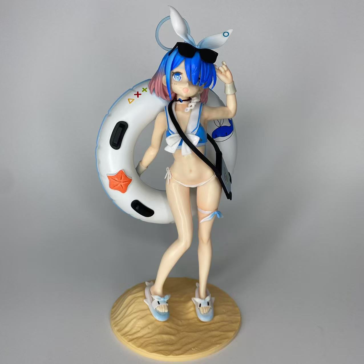 

Azur Lane Arona Prana Blue Noah Bunny Girl Cute Figurine Statue Collectible Boxed Gift Desktop Ornament Holiday Gift синий