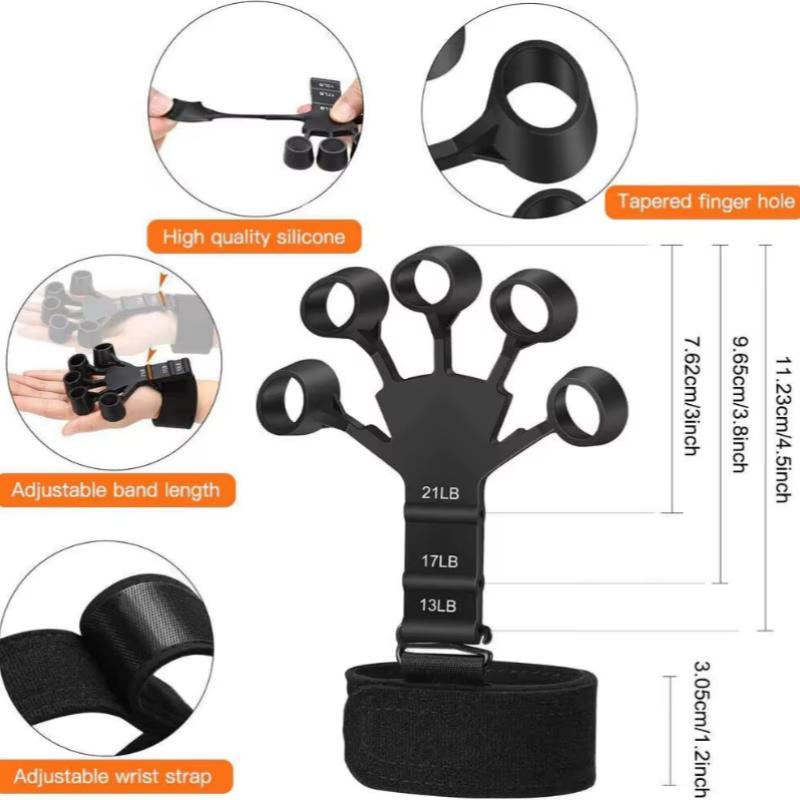 Finger Gripper Finger Exerciser Guitar Finger Exerciser 6 Resistant Levels Recovery Physical Tools Hand Strengthener For Patient
